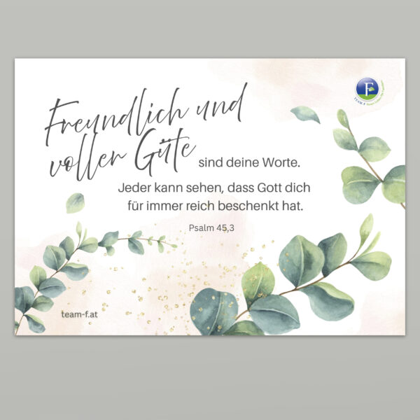 Ermutigungskarte #2 "voller Güte"